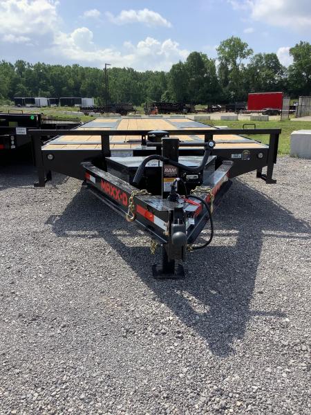 New 2027 MAXX-D 102x24 14000 GVWR Wireless Remote W/NOCO Chargers Power Tilt Deckover Trailer