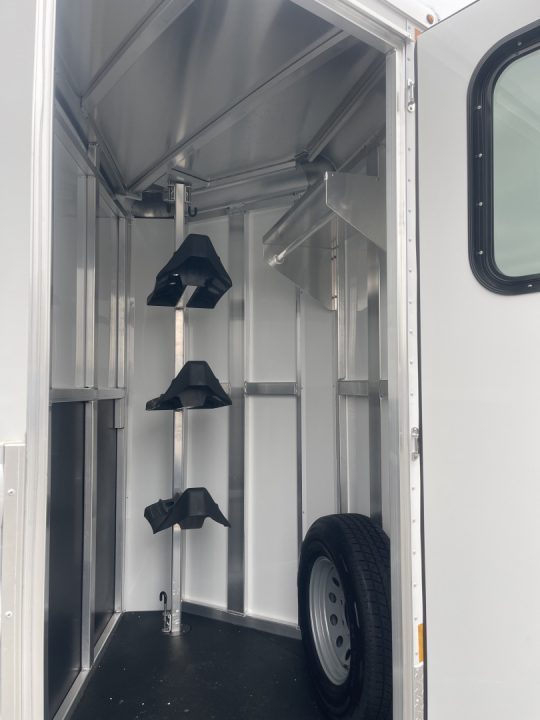New 2026 Bar-M Trailers ES730SL- 3H BP Horse Trailer