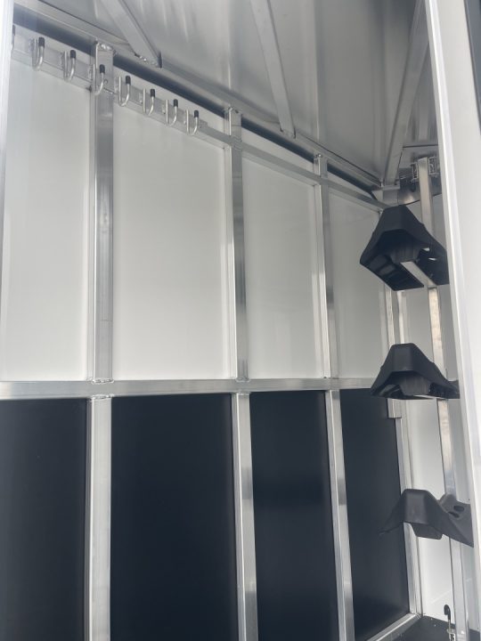 New 2026 Bar-M Trailers ES730SL- 3H BP Horse Trailer