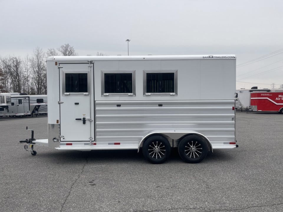 New 2026 Bar-M Trailers ES730SL- 3H BP Horse Trailer