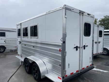 New 2026 Bar-M Trailers ES730SL- 3H BP Horse Trailer