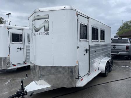 New 2026 Bar-M Trailers ES730SL- 3H BP Horse Trailer