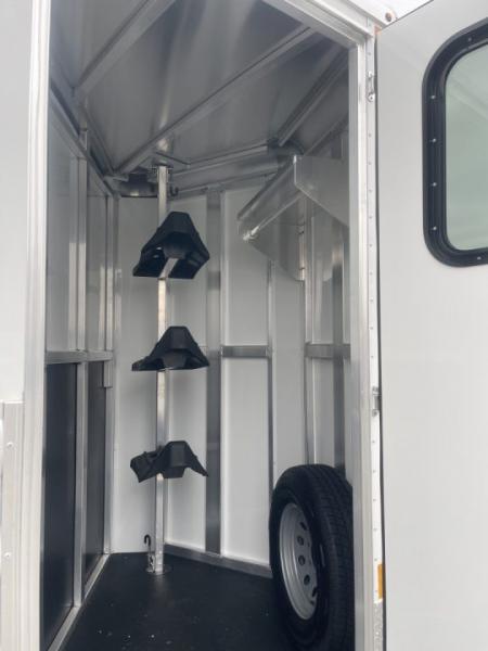 New 2026 Bar-M Trailers ES730SL- 3H BP Horse Trailer