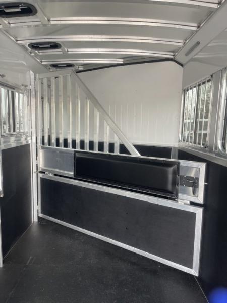 New 2026 Bar-M Trailers ES730SL- 3H BP Horse Trailer
