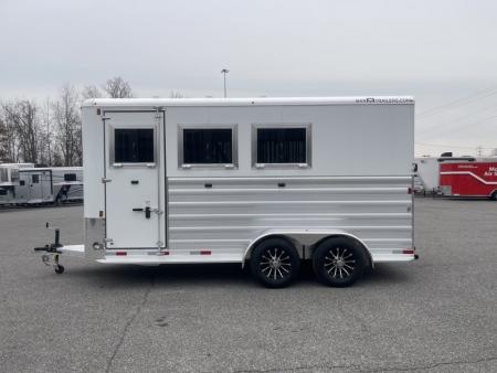 New 2026 Bar-M Trailers ES730SL- 3H BP Horse Trailer