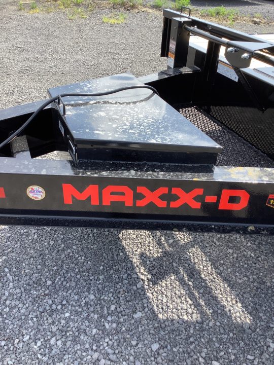 New 2027 MAXX-D 102x26 17500 GVWR Tuff Wireless Remote W NOCO Chargers Power Tilt Deckover Trailer