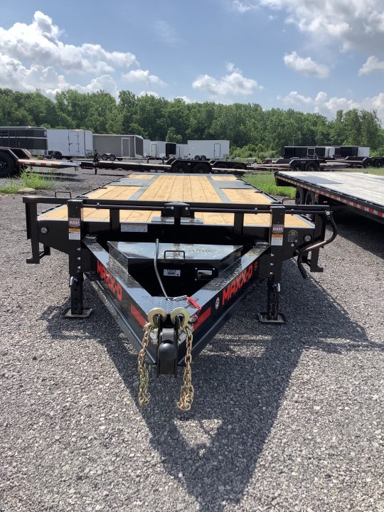 New 2027 MAXX-D 102x26 17500 GVWR Tuff Wireless Remote W NOCO Chargers Power Tilt Deckover Trailer
