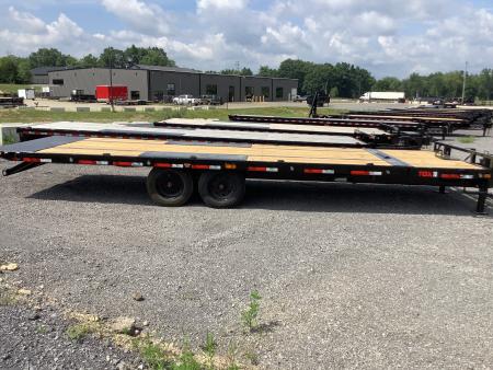 New 2027 MAXX-D 102x26 17500 GVWR Tuff Wireless Remote W NOCO Chargers Power Tilt Deckover Trailer