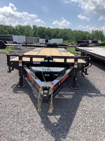 New 2027 MAXX-D 102x26 17500 GVWR Tuff Wireless Remote W NOCO Chargers Power Tilt Deckover Trailer