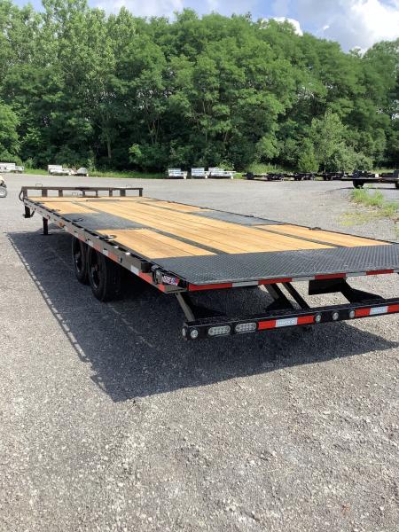 New 2027 MAXX-D 102x26 17500 GVWR Tuff Wireless Remote W NOCO Chargers Power Tilt Deckover Trailer