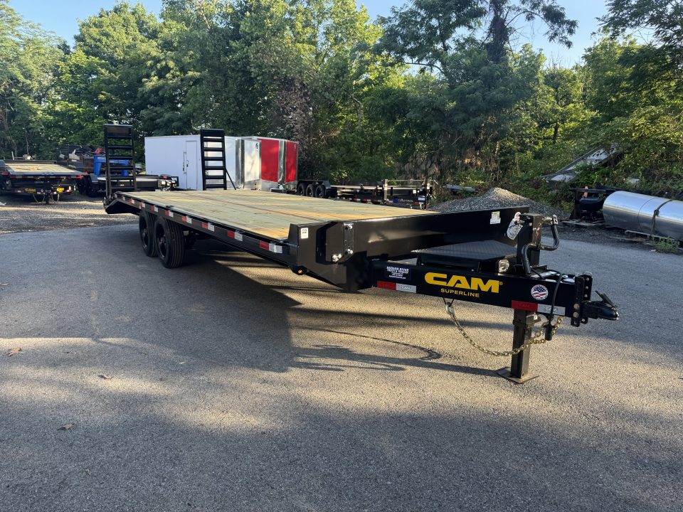 New 2026 Cam Superline P-SDO10224-176 8.5X24 (20+4) Equipment Trailer *DECKOVER
