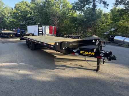 New 2026 Cam Superline P-SDO10224-176 8.5X24 (20+4) Equipment Trailer *DECKOVER