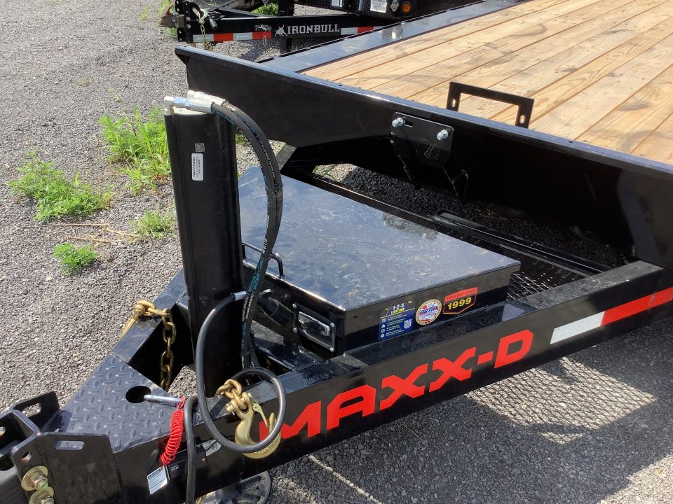 New 2027 MAXX-D 102x24 17500 GVWR Hydraulic Jack 16K Channel Power Tilt Trailer