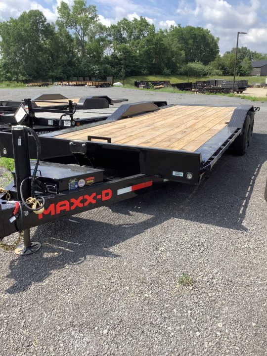 New 2027 MAXX-D 102x24 17500 GVWR Hydraulic Jack 16K Channel Power Tilt Trailer