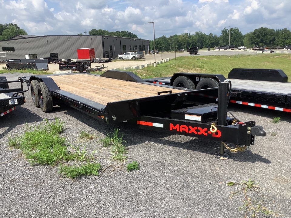 New 2027 MAXX-D 102x24 17500 GVWR Hydraulic Jack 16K Channel Power Tilt Trailer