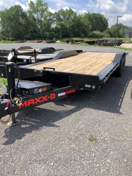 New 2027 MAXX-D 102x24 17500 GVWR Hydraulic Jack 16K Channel Power Tilt Trailer