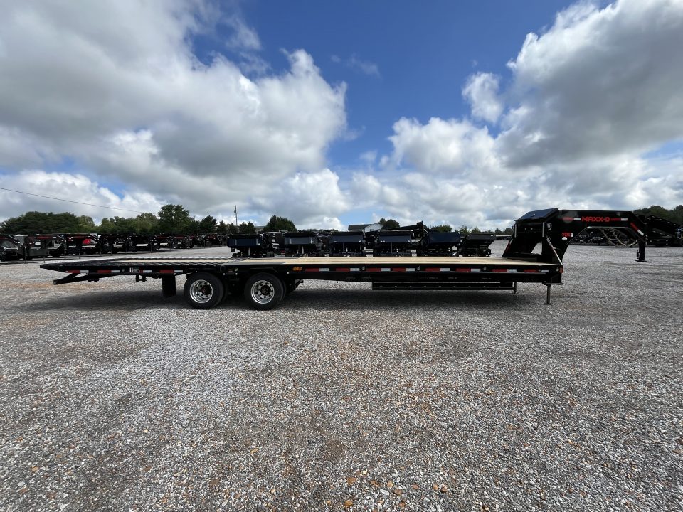 New 2027 MAXXD Hydraulic Dovetail Gooseneck Trailer | 34' x 102' 30K GVWR