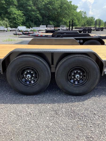 New 2027 MAXX-D 83x20 14000 GVWR 4' Stationary/Knife Edge Rear 14K Gravity Equipment Tilt Trailer