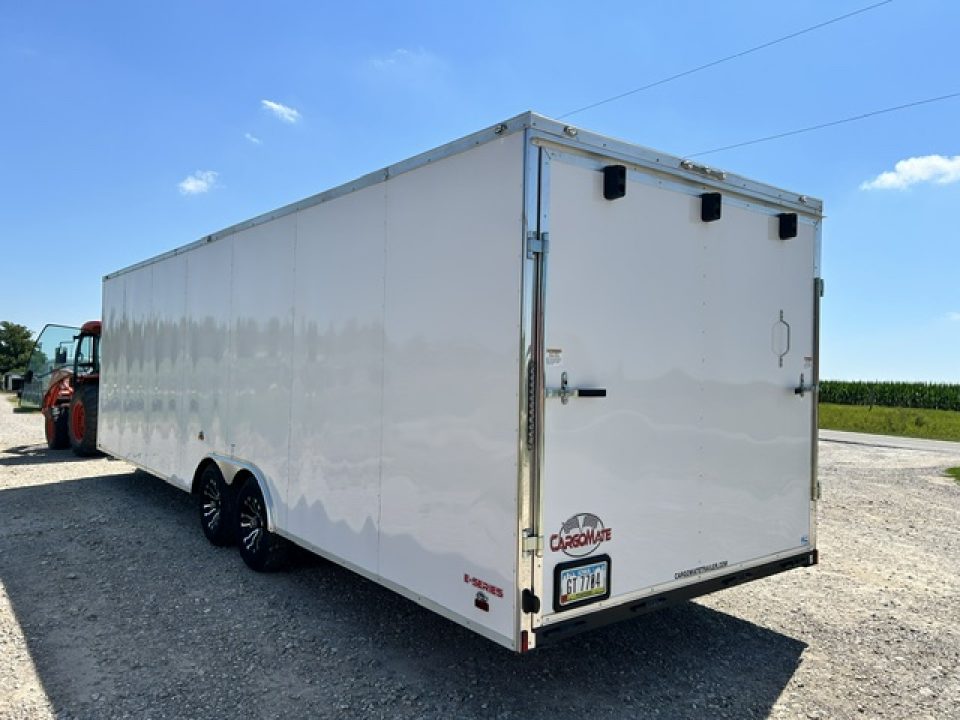 Used 2021 Cargo Mate 8.5X28 9.9K GVWR 80" INTERIOR HEIGHT / DOVETAIL/ RAMP DOOR Cargo / Enclosed Trailer