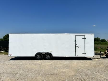 Used 2021 Cargo Mate 8.5X28 9.9K GVWR 80" INTERIOR HEIGHT / DOVETAIL/ RAMP DOOR Cargo / Enclosed Trailer