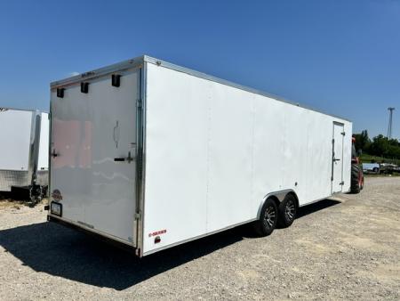 Used 2021 Cargo Mate 8.5X28 9.9K GVWR 80" INTERIOR HEIGHT / DOVETAIL/ RAMP DOOR Cargo / Enclosed Trailer