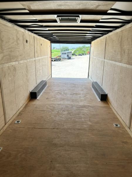 Used 2021 Cargo Mate 8.5X28 9.9K GVWR 80" INTERIOR HEIGHT / DOVETAIL/ RAMP DOOR Cargo / Enclosed Trailer