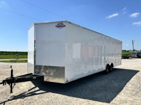 Used 2021 Cargo Mate 8.5X28 9.9K GVWR 80" INTERIOR HEIGHT / DOVETAIL/ RAMP DOOR Cargo / Enclosed Trailer