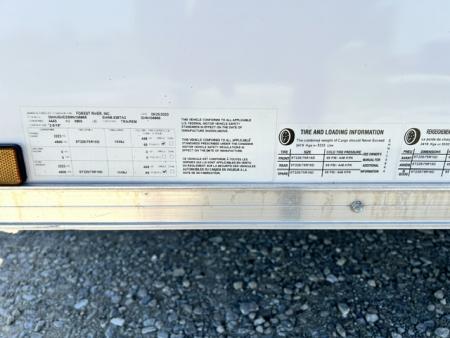 Used 2021 Cargo Mate 8.5X28 9.9K GVWR 80" INTERIOR HEIGHT / DOVETAIL/ RAMP DOOR Cargo / Enclosed Trailer