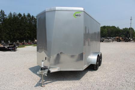 New 2027 NEO Trailers NAV 7' x 12' Aluminum Enclosed Cargo Trailer - Ramp Door - 7' INTERIOR HEIGHT - 7000# GVW