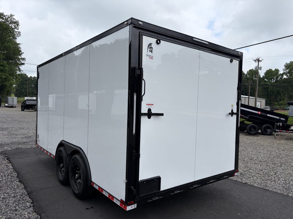 New 2027 Spartan 8.5x16 Pro-Series, Enclosed Trailer, 14K GVWR, Big Package 12" On Center Frame, Polycor, 7' Interior