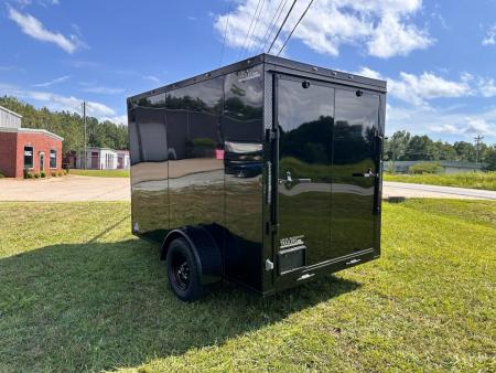 New 2026 Luxe 6X10 -Enclosed Trailer -3500LB Single Axle -Black Poly - Blackout