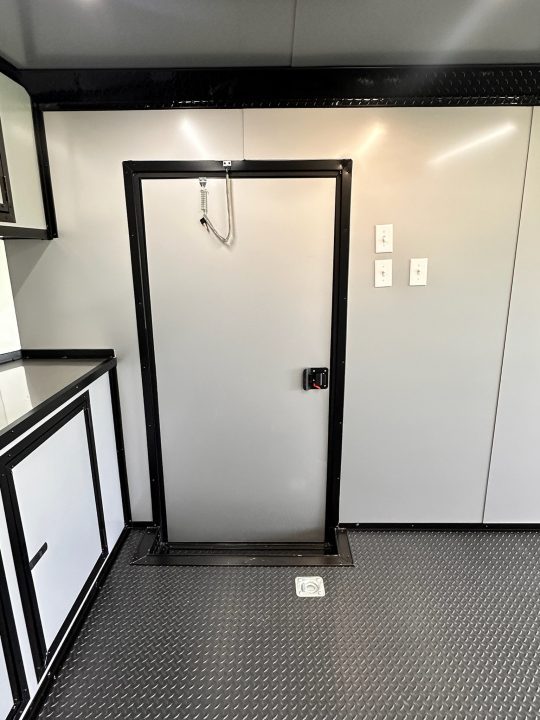 New 2026 Luxe 8.5x24 Racing Trailer Finished Interior- 5200 Tandem Axle-Silver-Blackout