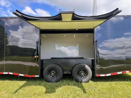New 2026 Luxe 8.5x28 Race Trailer - Finished Interior- 7000lb Spread Torsion - Recessed E-Track-Full Escape Door-Removable Fender