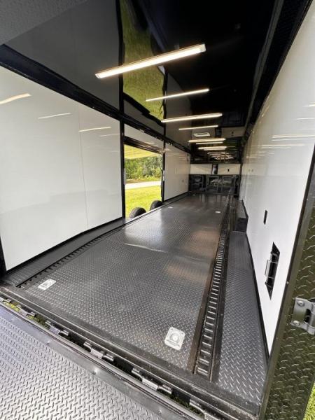 New 2026 Luxe 8.5x28 Race Trailer - Finished Interior- 7000lb Spread Torsion - Recessed E-Track-Full Escape Door-Removable Fender