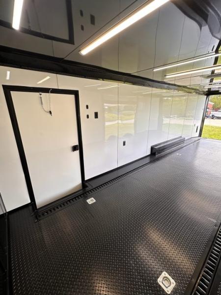 New 2026 Luxe 8.5x28 Race Trailer - Finished Interior- 7000lb Spread Torsion - Recessed E-Track-Full Escape Door-Removable Fender
