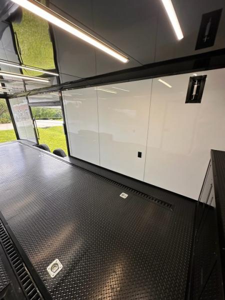 New 2026 Luxe 8.5x28 Race Trailer - Finished Interior- 7000lb Spread Torsion - Recessed E-Track-Full Escape Door-Removable Fender