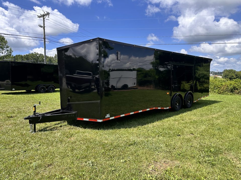 New 2026 Luxe 8.5x28 Race Trailer - Finished Interior- 7000lb Spread Torsion - FULL ESCAPE DOOR- REMOVABLE FENDER