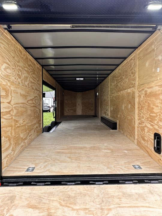 New 2026 Luxe 8.5x28 Race Trailer - Finished Interior- 7000lb Spread Torsion - FULL ESCAPE DOOR- REMOVABLE FENDER