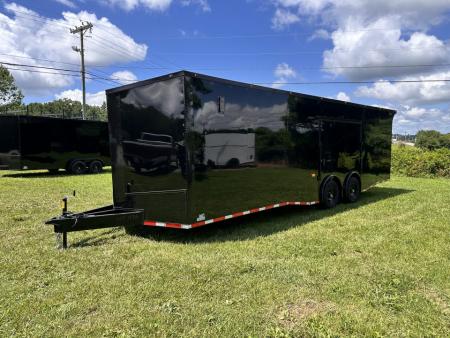 New 2026 Luxe 8.5x28 Race Trailer - Finished Interior- 7000lb Spread Torsion - FULL ESCAPE DOOR- REMOVABLE FENDER