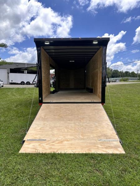 New 2026 Luxe 8.5x28 Race Trailer - Finished Interior- 7000lb Spread Torsion - FULL ESCAPE DOOR- REMOVABLE FENDER