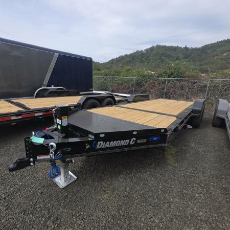 New 2026 Diamond C Trailers HDT207 82X20 15500 GVWR Equipment Trailer ONYX BLACK