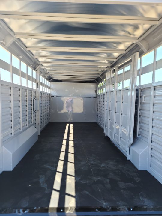 New 2027 Trails West Hot Shot GN 7'6 x 20' Stock / Stock Combo Trailer