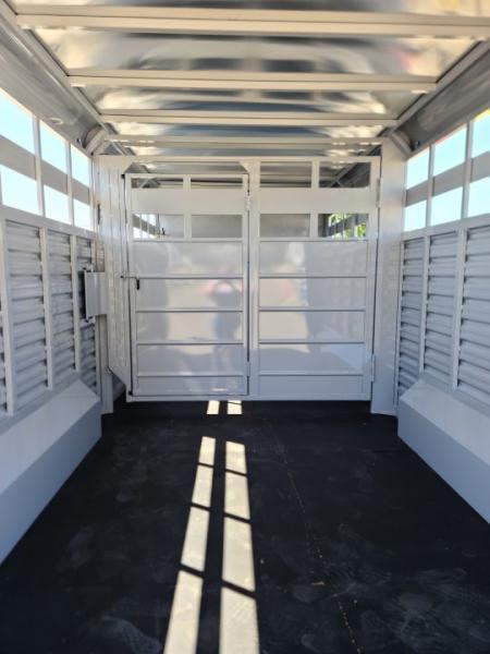 New 2027 Trails West Hot Shot GN 7'6 x 20' Stock / Stock Combo Trailer