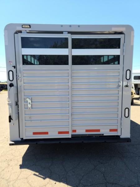 New 2027 Trails West Hot Shot GN 7'6 x 20' Stock / Stock Combo Trailer