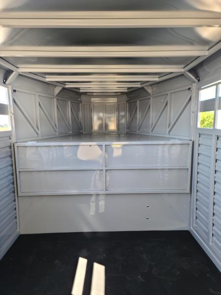 New 2027 Trails West Hot Shot GN 7'6 x 20' Stock / Stock Combo Trailer