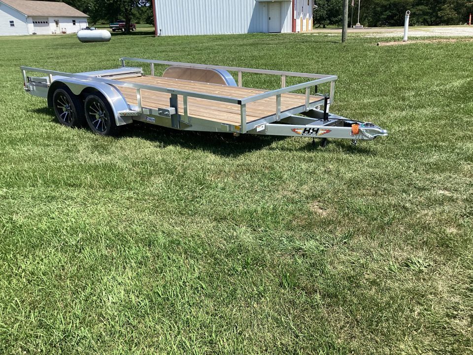 New 2026 H&H Trailers 82"x16' Aluminum Tandem Axle Utility Trailer, 7K