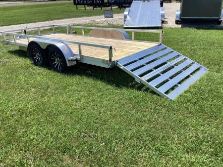New 2026 H&H Trailers 82"x16' Aluminum Tandem Axle Utility Trailer, 7K