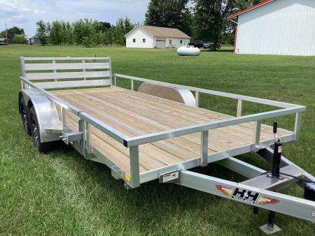 New 2026 H&H Trailers 82"x16' Aluminum Tandem Axle Utility Trailer, 7K
