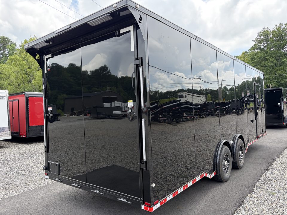 New 2027 Spartan 26' "Pro-Series" - BATHROOM Race Trailer, PolyCor, 7'4" Interior, 12K GVWR Torsion Spread Axles, A/C, Rubber Coin PKG