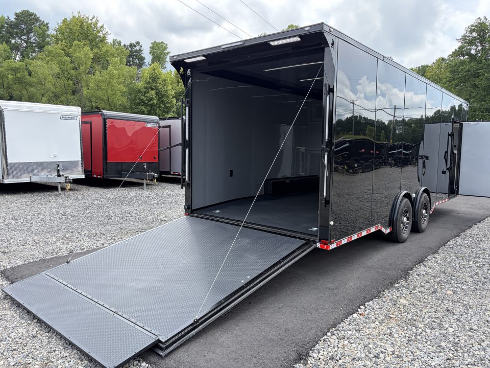 New 2027 Spartan 26' "Pro-Series" - BATHROOM Race Trailer, PolyCor, 7'4" Interior, 12K GVWR Torsion Spread Axles, A/C, Rubber Coin PKG